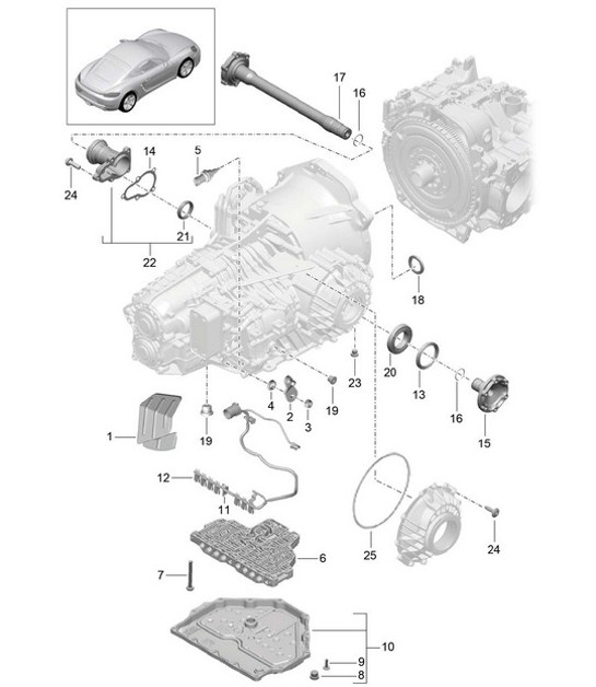 Diagram 320-005 Porsche Panamera S V8 4.8L 