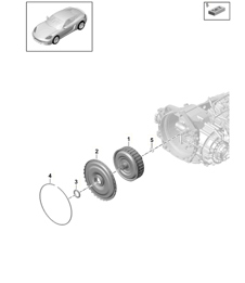 - PDK - Versnellingsbak / Koppeling voor versnellingsbak met dubbele koppeling (model: CG210, CG240, CG270) 718C (982C) Cayman 2017&gt;&gt;