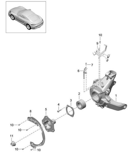 Diagram 501-020 Porsche  