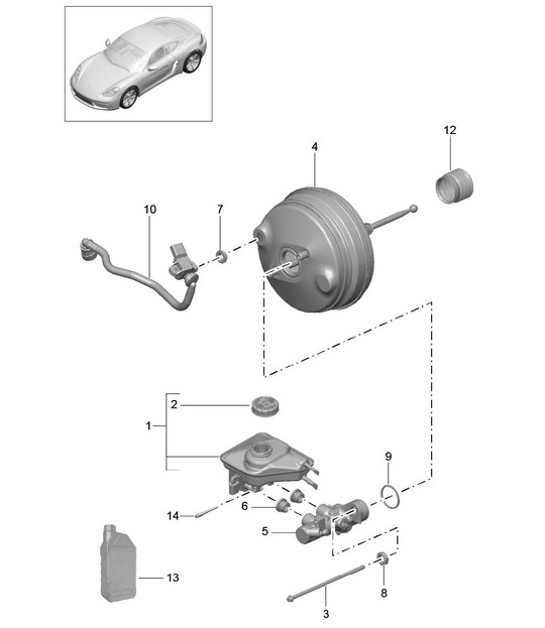 Diagram 604-000 Porsche Panamera 4S Diesel V8 4.0L 4WD (422 Pk) 