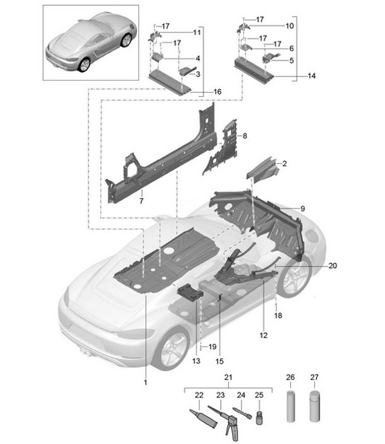 Diagram 801-020 Porsche Taycan 