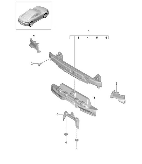 Diagram 802-070 Porsche Boxster S 986 3.2L 1999-02 Carrozzeria