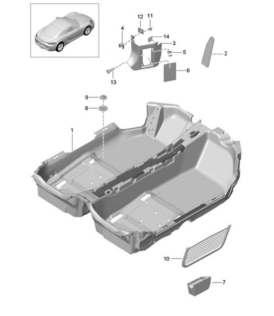 Diagram 807-010 Porsche Panamera 971 MK2（2021-2023 年） 