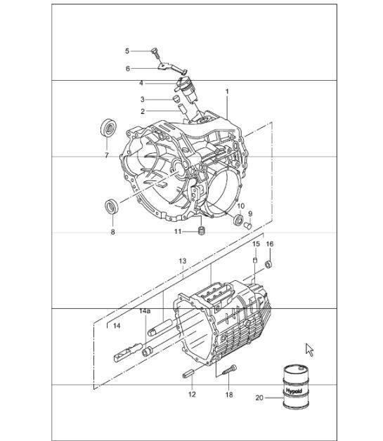 Diagram 302-00 Porsche 928GT 5.0L 1989-91 