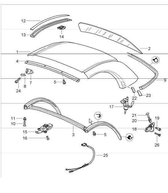 Diagram 811-15 Porsche Panamera 4 E-Hybrid 2.9L Twin-Turbo V6 Sport Turismo 