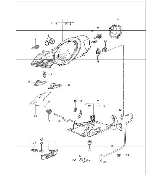 Diagram 905-00 Porsche Macan 汽油 2.0L 245Bhp 