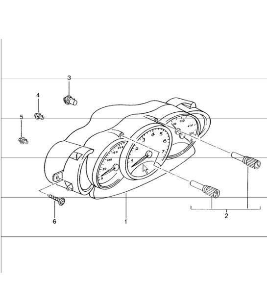 Diagram 906-01 Porsche Boxster 986/987/981（1997 年 - 2016 年） 电子设备