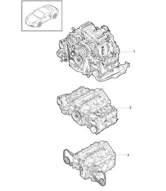 Diagram 101-000 Porsche 帕纳梅拉 4 V6 3.6L 4WD 