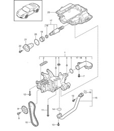 Control de válvula (Modelo: A120,A121) 987.2 Boxster / Boxster S 2009-12