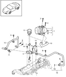 Air injection (Model: A120) 987.2 Boxster 2.9L 2009-12