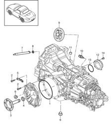 Ersatzgetriebe / Einzelteile (Modell: G8710, G8740+ PR:480) 987.2 Boxster / Boxster S 2009-12