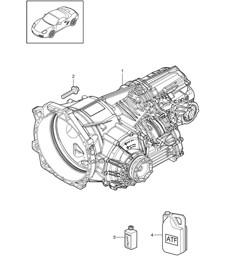 - PDK - Boîte de vitesses / Transmission de remplacement (Modèle : CG200,CG220) 987.2 Boxster / Boxster S 2009-12