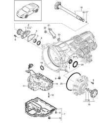 - PDK - Versnellingsbak / Afzonderlijke onderdelen (Model: CG200,CG220) 987.2 Boxster / Boxster S 2009-12
