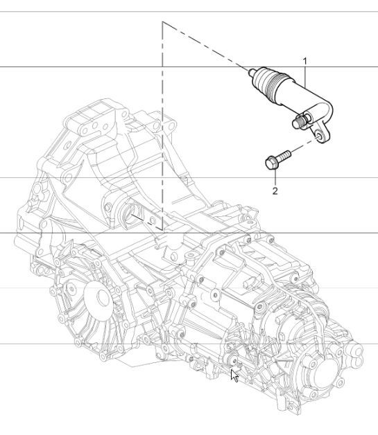 Diagram 301-05 Porsche Cayenne MK2 (957) 2007-2010 Transmisión