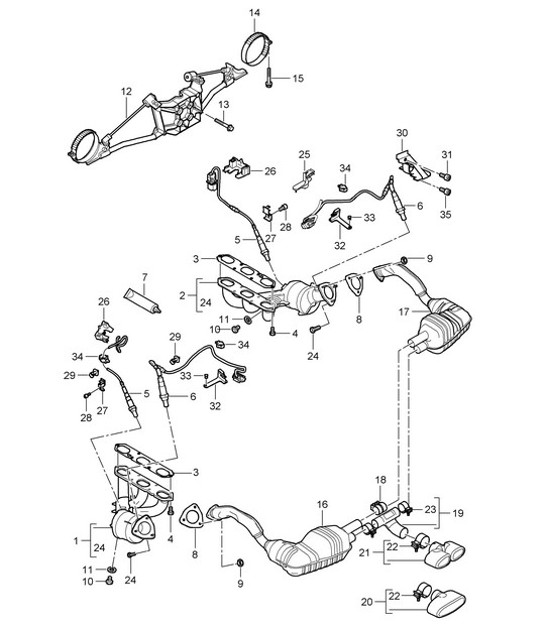 Diagram 202-000 Porsche Cayenne GTS V8 4.8L benzina 400 CV 