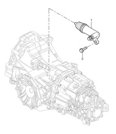 Kupplungsausrücker – G8701+ PR:481, 5. Gang-Schaltgetriebe – 987C.1 Cayman 2.7L 2007–08