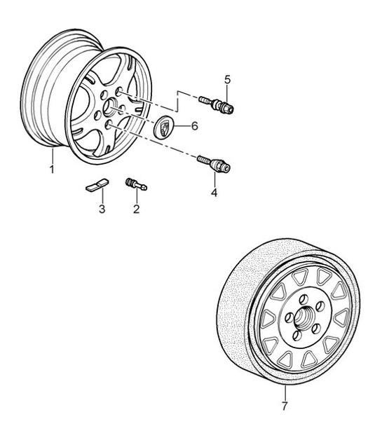 Diagram 601-000 Porsche 997 MKII GT2 RS 2011>> 车轮、制动器