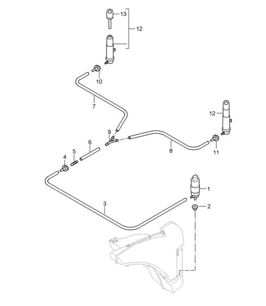 Diagram 904-020 Porsche Cayenne V6 3.0L benzina 340 CV 