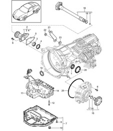 - PDK - Gearbox / Individual parts 987C.2 Cayman 2009-12