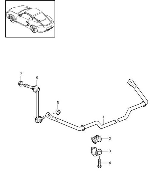 Diagram 501-003 Porsche Cayenne Coupé Turbo V8 4.0L Benzine 550 pk 