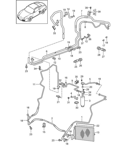 Diagram 813-025 Porsche Macan GTS Petrol 2.9L V6 440Bhp 