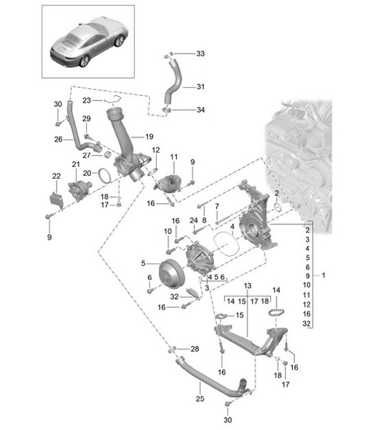 Diagram 105-000 Porsche Panamera 972 2023>> 