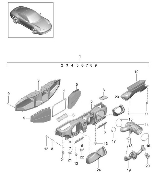 Diagram 106-000 Porsche Panamera Turbo V8 Executive 