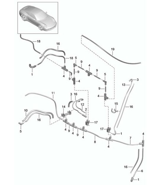 Diagram 107-017 Porsche Panamera S E-Híbrido V6 3.0L (416 CV) 