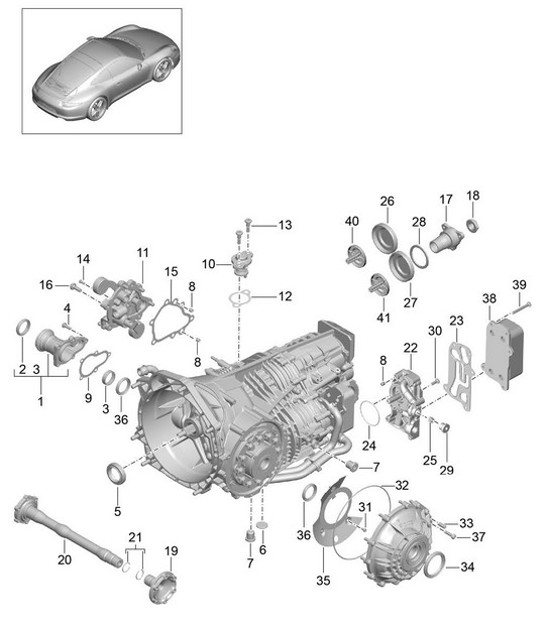 Diagram 302-005 Porsche 918 Spyder 2014-2015 