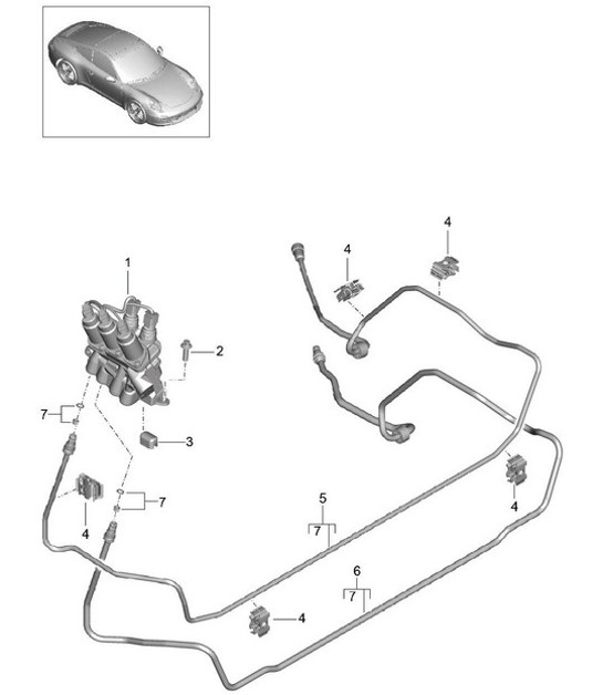 Diagram 402-020 Porsche  