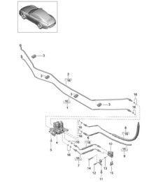Druckleitung / Unterboden / PDCC - Mitte, PR:031,352 - 991.1 Carrera 2012-16