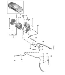 Pressure line / Engine / PDCC - PR:031, 352 - 991.1 Carrera 2012-16