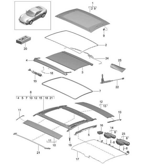 Diagram 811-005 Porsche  
