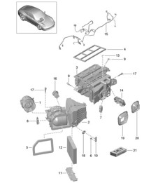 Airconditioner en losse onderdelen 991.1 2012-16