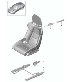 Bucket seat / Collapsible / (complete) / Not available 991.1 2012-16