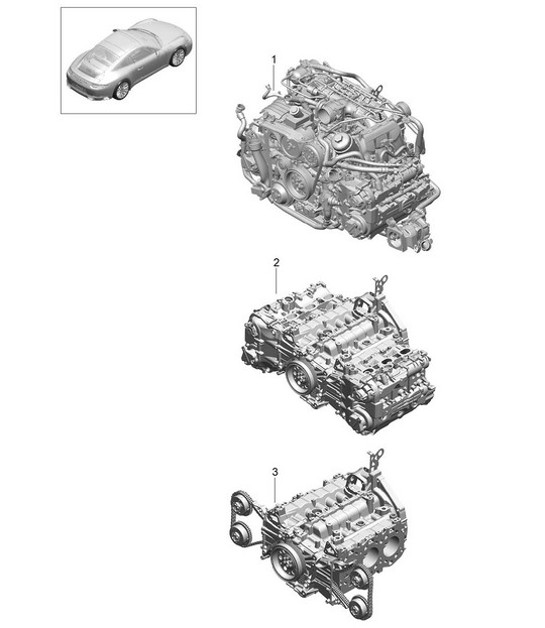 Diagram 101-000 Porsche Cayman 718C (982C) 2017>> Engine