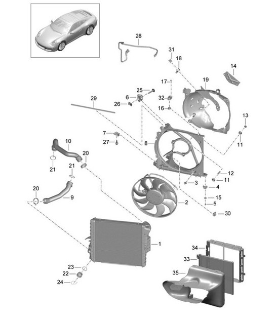 Diagram 105-015 Porsche Panamera 970 MK1（2009-2013年） 