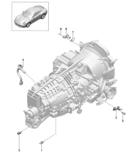 Diagram 302-005 Porsche Panamera 4S V6 涡轮增压 3.0L 4WD 行政版 