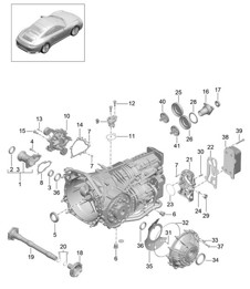 Handgeschakelde versnellingsbak / Losse onderdelen - G9105,G9106, G9135 - 991.2 Carrera 2017-19
