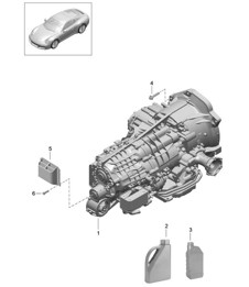 - PDK - Getriebe / Ersatzgetriebe / (Austauschteil) - CG110, CG115, CG140 - 991.2 Carrera 2017-19