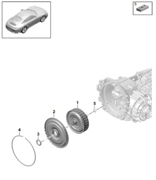 - PDK - Getriebe / Kupplung für Doppelkupplung / Getriebe - CG110, CG115, CG140 - 991.2 Carrera 2017-19