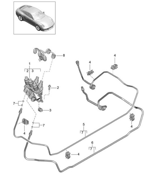 Diagram 402-020 Porsche  