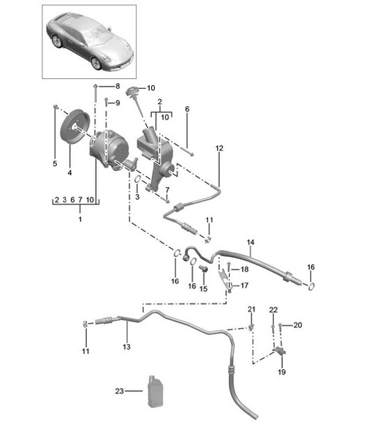 Diagram 402-060 Porsche Panamera GTS Sport Turismo 4.0L V8 