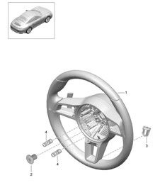 Steering wheels / Manual gearbox - PR:487, 7-speed - 991.2 Carrera 2017-19