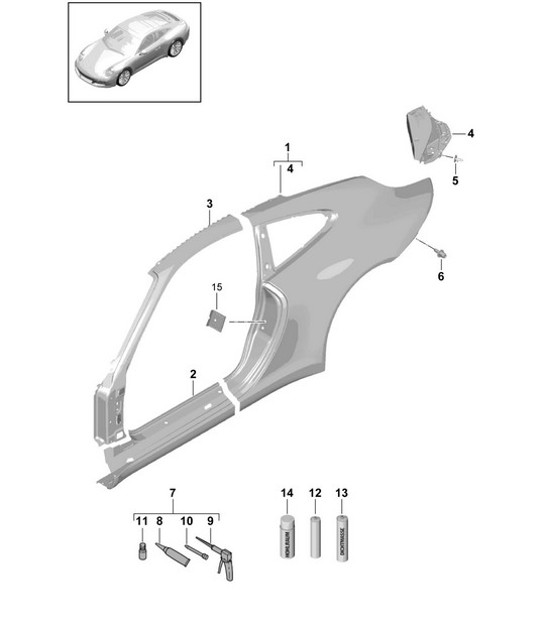 Diagram 801-055 Porsche  