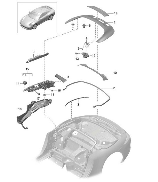 Diagram 811-060 Porsche Cayenne GTS V8 4.8L Essence 400 ch 