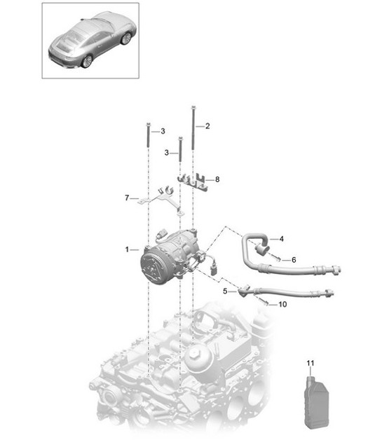 Diagram 813-040 Porsche  