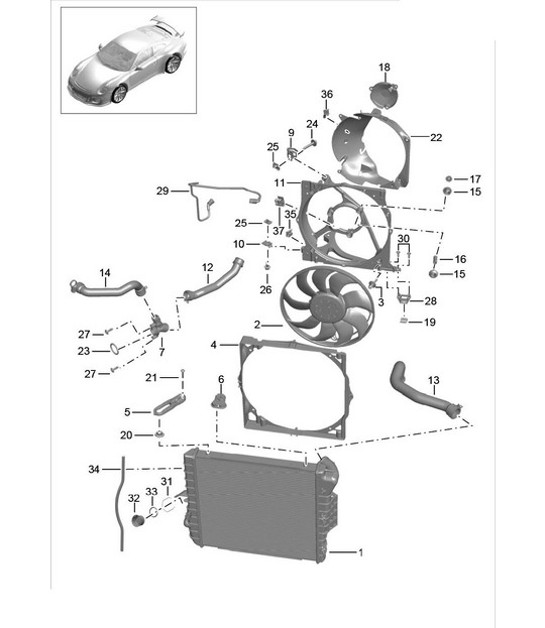 Diagram 105-015 Porsche Macan Gasolina 2.0L V4 237 CV Motor