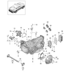 Manual gearbox / Individual parts - G9190+, PR:486 - 991 R/GT3/RS 2014-21