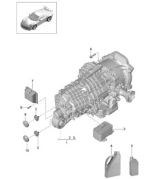 Getriebeaufhängung / Schraubverbindung (Modell: CG190, CG195, CG192, G9190) 991 R/GT3/RS 2014–17